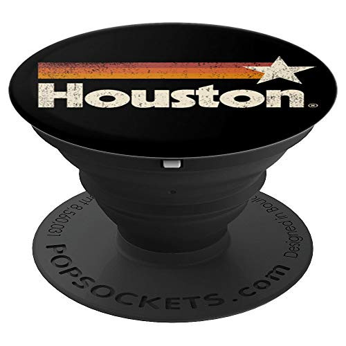 Vintage Houston Texas T-Shirt Houston Strong Stripes PopSockets Grip and Stand for Phones and Tablets