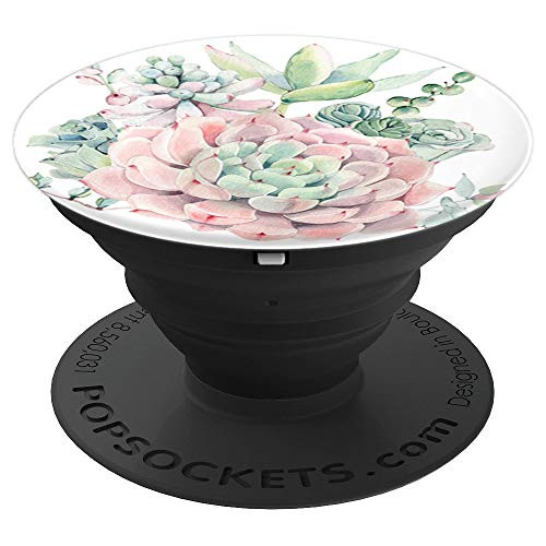 Pink Succulents by Nature Magick - PopSockets Grip and Stand for Phones and Tablets