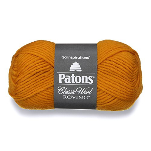 Patons Classic Wool Roving Yarn, 3.5 oz, Yellow, 1 Ball