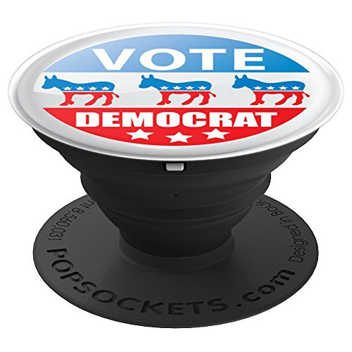Vote Democrat Donkey Red White Blue - PopSockets Grip and Stand for Phones and Tablets
