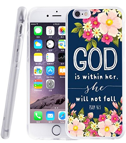 case For Iphone 6S christian quotes - Topgraph [Exact Compatible Slim Fit Clear With Design Full Coverage] Replacement Bumper For IPhone 6/6S [bible theme designer TPU Protector]