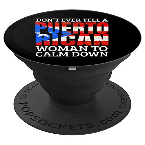 Funny Puerto Rican Women Puerto Rico Flag - PopSockets Grip and Stand for Phones and Tablets