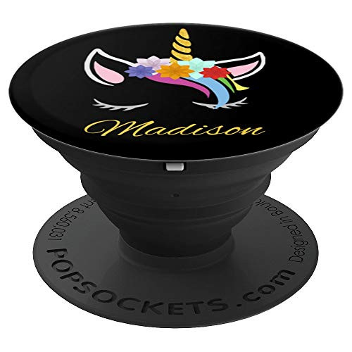 Unicorn Name Pop Socket Madison Personalized Birthday Gift - PopSockets Grip and Stand for Phones and Tablets Unicorn Name Pop Socket Madison Personalized Birthday Gift - PopSockets Grip and Stand for Phones and Tablets