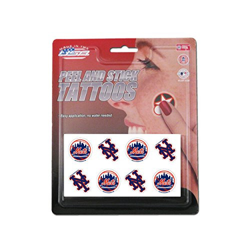 Rico MLB New York Mets Products MLB Temporary Tattoos New York Mets, Black, Small Rico MLB New York Mets Products MLB Temporary Tattoos New York Mets, Black, Small