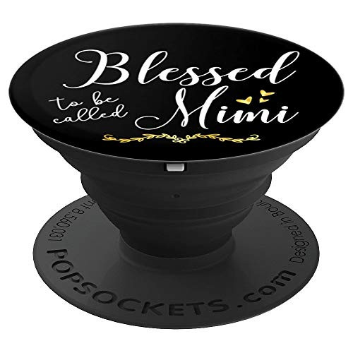 Blessed To Be Called Mimi Grandma Christmas Gifts Birthday - PopSockets Grip and Stand for Phones and Tablets