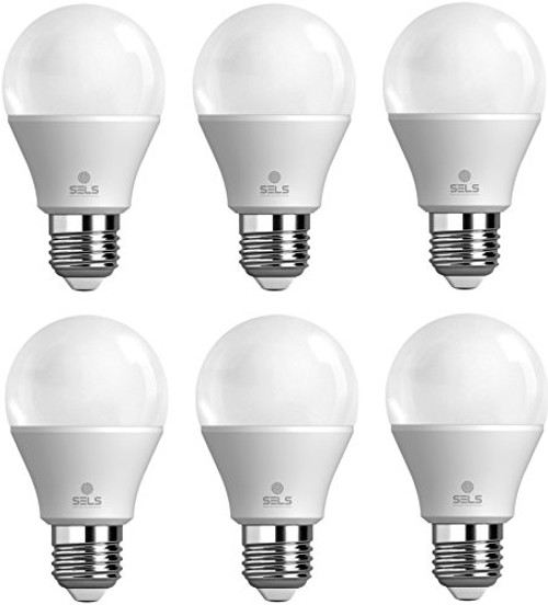 SELS A19-8W-806LM-E26-5000K A19-DAYLIGHT A19 LED Light 8 806 Lumens E26 Standard Base 60 Watt Incandescent Bulb Equivalent UL 5000K Daylight-6 Pack, 6 Piece