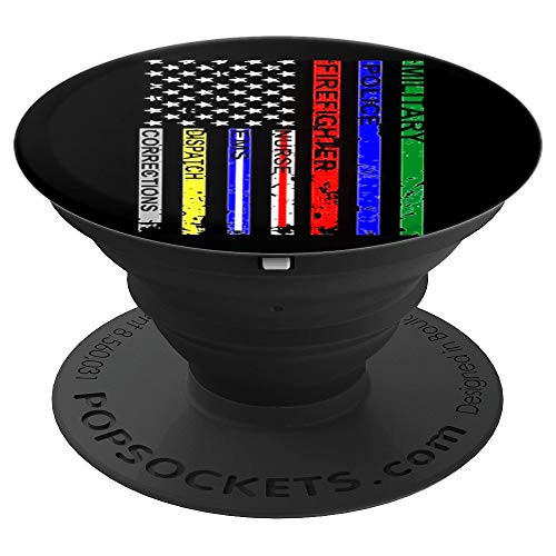 Flag Phone Holder EMS Military Pop Socket for Girl Women - PopSockets Grip and Stand for Phones and Tablets