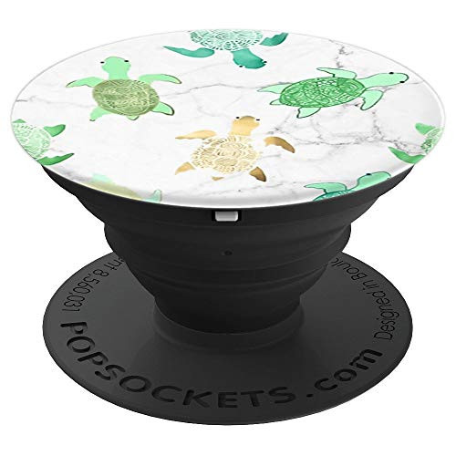 Cute Turtle Swimming PopSockets Phone Stand Grip - PopSockets Grip and Stand for Phones and Tablets