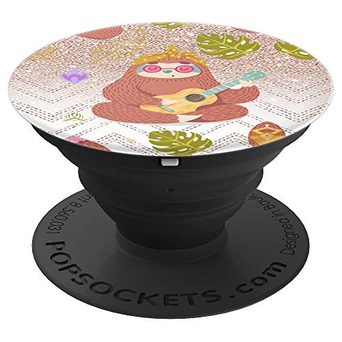 Cute Sloth Playing Guitar PopSockets Phone Stand - PopSockets Grip and Stand for Phones and Tablets Cute Sloth Playing Guitar PopSockets Phone Stand - PopSockets Grip and Stand for Phones and Tablets