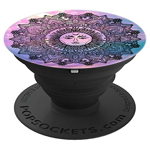 Mandala Sun PopSockets Phone Stand Holder Grip - PopSockets Grip and Stand for Phones and Tablets