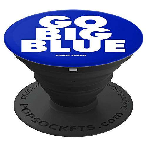 Go Big Blue Gift Cell Phone Grip - PopSockets Grip and Stand for Phones and Tablets