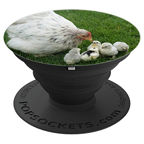 Chicken Farmer Gift Cute Hen Baby Chicks Farmyard Birds - PopSockets Grip and Stand for Phones and Tablets