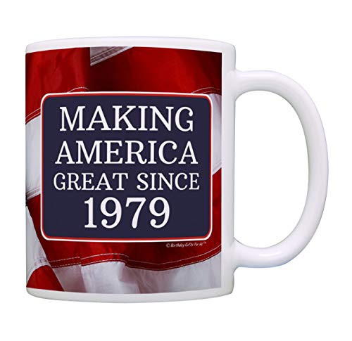 40th Birthday Gifts For All Making American Great Since 1979 Birthday Gift Coffee Mug Tea Cup USA Flag