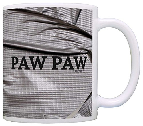 Father's Day Gift for Paw Paw Faux Duct Tape Gift Coffee Mug Tea Cup Simulated Duct Tape