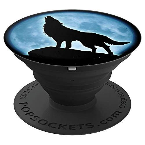 Wolf Lone Wolf Pack Howling Gray Wolf Timber - PopSockets Grip and Stand for Phones and Tablets