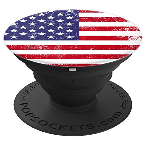 [Original Design] Vintage USA American Flag PopSockets Grip and Stand for Phones and Tablets