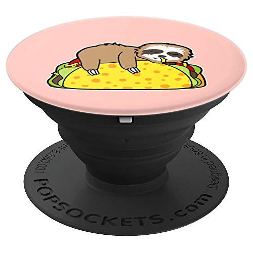 Funny Sloth Tacos Tuesday Cinco De Mayo Pop-Socket Gift - PopSockets Grip and Stand for Phones and Tablets