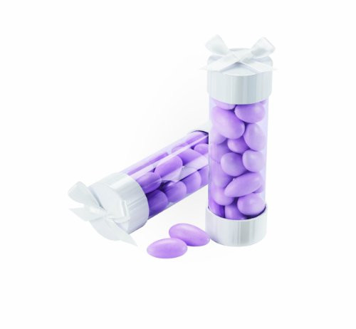 Wilton 415-0388 White-Pearl Stripes Favor Cylinder Kit, 20 Count