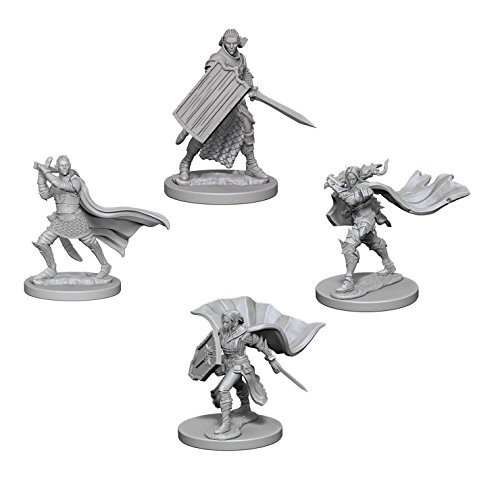 Pathfinder Battles Deep Cuts Miniatures Bundle: Elf Male Paladin & Elf Female Paladin