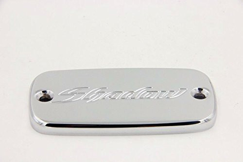 HTT Group Motorcycle Chrome Brake Fluid Reservoir Cap Cover "Shadow" Engraved For Honda Magna 750/ Shadow 600 750 1100/ VTX1300/ Stateline 1300 / Interstate 1300 /Sabre 1300