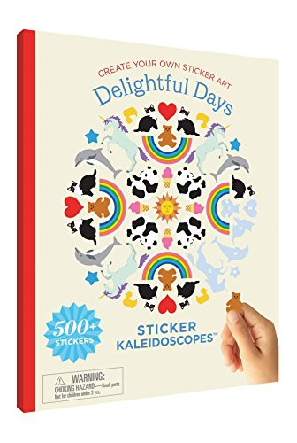 Mrs. Grossman's Sticker Kaleidoscopes Art Activity Book, Delightful Days, Multicolor