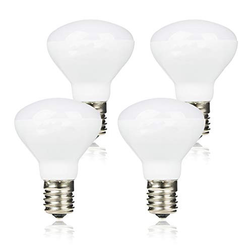 Haian R14 LED Bulb E17 Intermediate Base Mini Reflector Floodlight,4Watt 400 Lumens,40 Watt Incandescent Equivalent,R14 E17 LED Light Bulb Non-dimmable 6500K Cool White (4 Pack)
