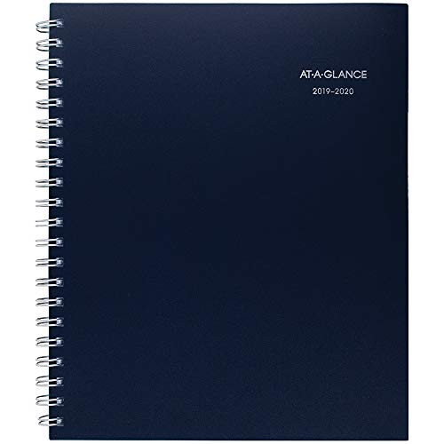 AT-A-GLANCE 2019-2020 Academic Year Weekly & Monthly Planner, Large, 8-1/2" x 11", Teacher Planner, Navy (TP500-905A)