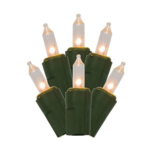 Vickerman GW Mini Light Set, 35Lt, Green/Clear