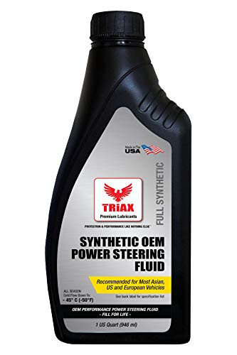 Triax Full Synthetic OEM Universal Power Steering Fluid | Arctic Grade - 50 Cold Flow | Fits Most Asian, US and European Cars | Full Synthetic with Esters - Widest Spec Application (1 Quart (946 ml))