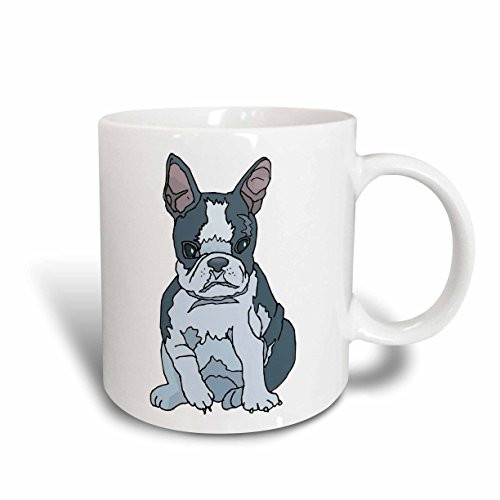 3dRose Cute and Cuddly Canine French Bulldog Pup Ceramic Mug, 11-Ounce 3dRose Cute and Cuddly Canine French Bulldog Pup Ceramic Mug, 11-Ounce