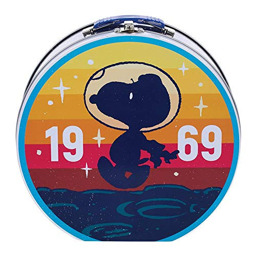 Vandor Peanuts Snoopy Round Tin Tote