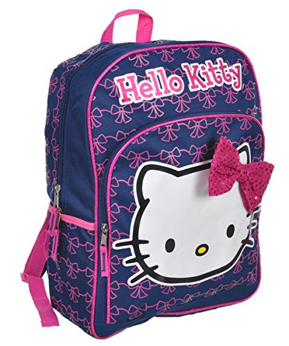 UPD Hello Kitty Sequin Bow Backpack - Navy, one Size