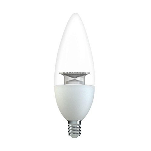 GE 32954 40W Equivalent Soft White Blunt Tip Clear Candelabra Base Dimmable LED Light Bulb 2-Pack