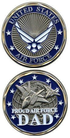 U.S. Air Force Proud Air Force Dad Challenge Coin