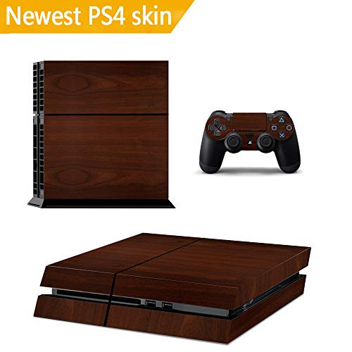 Ps4 Console Skins,Compatible with Playstation 4 Console Skin| ps4 Skins| ps4 Stickers|ps4 Decals|ps4 Skins Console and Controller |Ps4 Cover Skin Vinyl for ps4?Mahogany ps4 Skin?