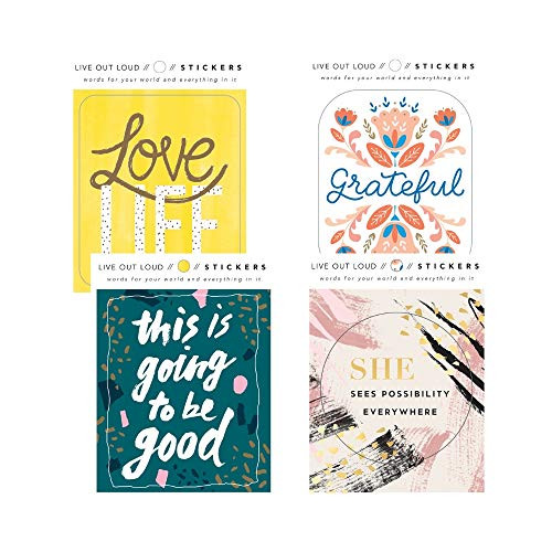 Live Out Loud Stickers by Compendium: 4 Pack - Inspiration