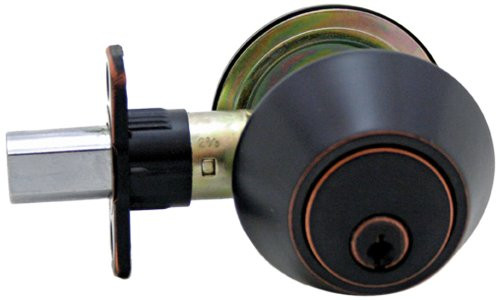 Lewis Hyman 1735095 Atlas Single Cylinder Dead bolt, Oil Rubbed Bronze