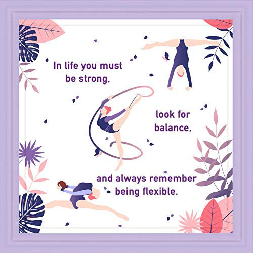 Gymnast Gifts | 7x7 Tile Artwork Perfect for Gymnasts | Ideal Gymnastic Related Gift for Girls | Perfect Gymnastics Themed Gift | Ideal Present for Athletes