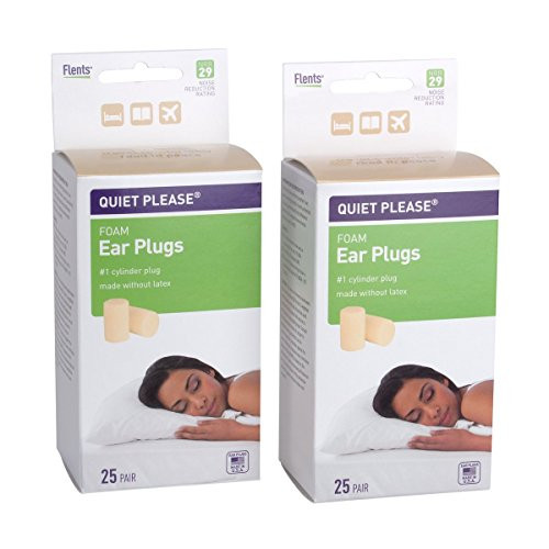 Flents Quiet Please Foam Ear Plugs (two 25 pair packs) 29 NRR