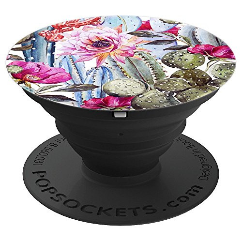 Watercolor Cactus Pattern Succulent Cacti Desert Flower - PopSockets Grip and Stand for Phones and Tablets Watercolor Cactus Pattern Succulent Cacti Desert Flower - PopSockets Grip and Stand for Phones and Tablets