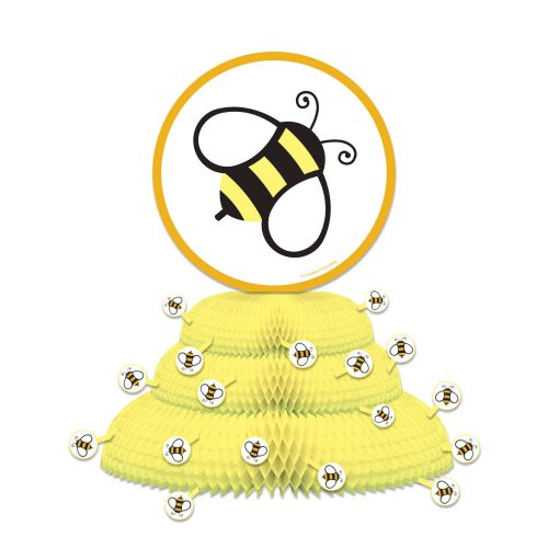 Creative Converting Baby Shower Buzz Honeycomb Centerpiece
