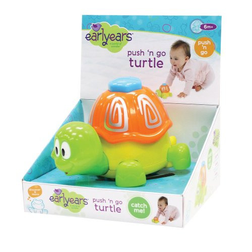 Earlyears Push 'n Go Turtle Toy (Discontinued by Manufacturer)