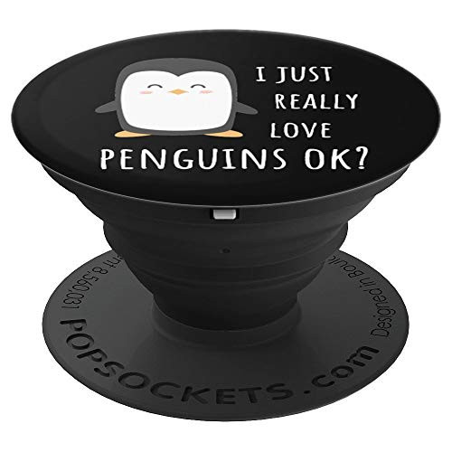 Penguin - I just really love penguins ok? PopSockets Grip and Stand for Phones and Tablets