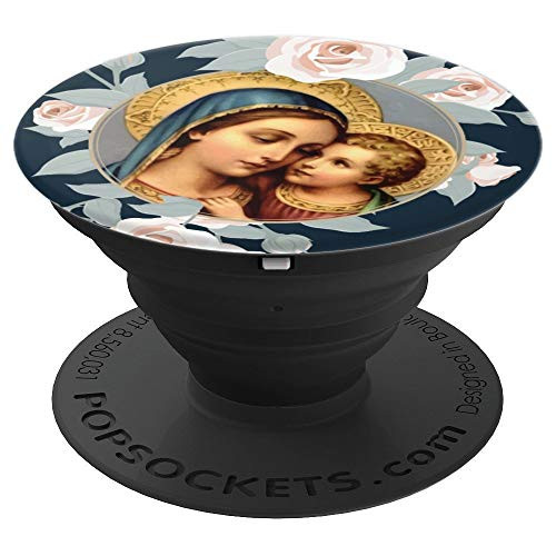 Virgin Mary Catholic Our Lady of Good Remedy - PopSockets Grip and Stand for Phones and Tablets Virgin Mary Catholic Our Lady of Good Remedy - PopSockets Grip and Stand for Phones and Tablets