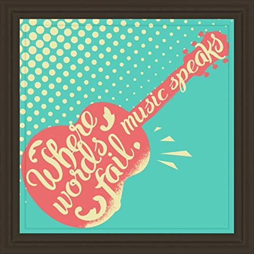 Hopeful Bay Guitar Player Gifts | 7x7 Tile Artwork for Music Studio Decor for Guitarist & Teacher | Acoustic Guitar Musician Gifts | Guitarists Room Decoration