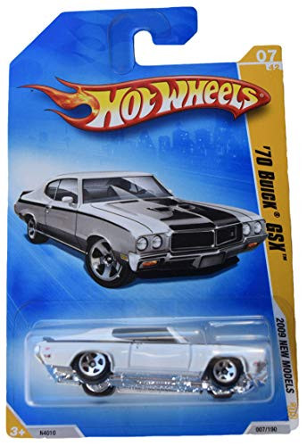 Hot Wheels 2009 New Models 7/42 '70 Buick GSX 7/190, White