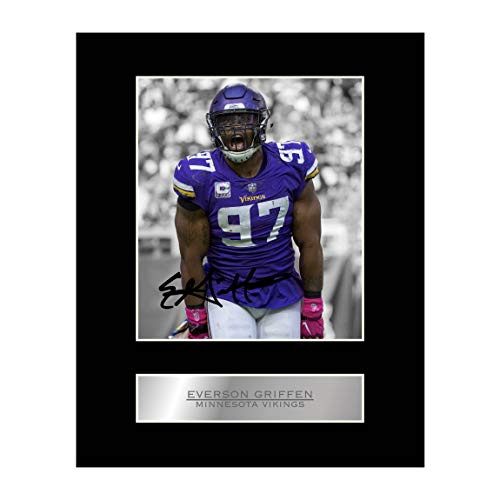 Everson Griffen Signed Mounted Photo Display Minnesota Vikings NFL Autographed Gift Picture Print