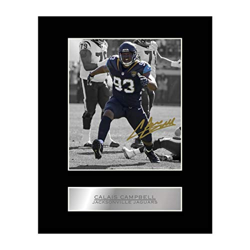 Calais Campbell Signed Mounted Photo Display Jacksonville Jaguars NFL Autographed Gift Picture Print