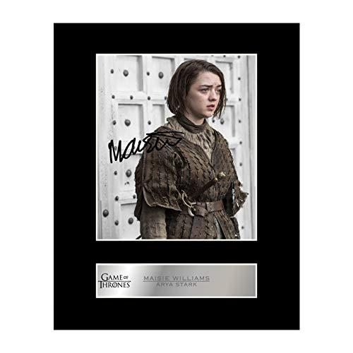 iconic pics Maisie Williams as Arya Stark Signed Mounted Photo Display Game of Thrones Autographed Gift Picture Print