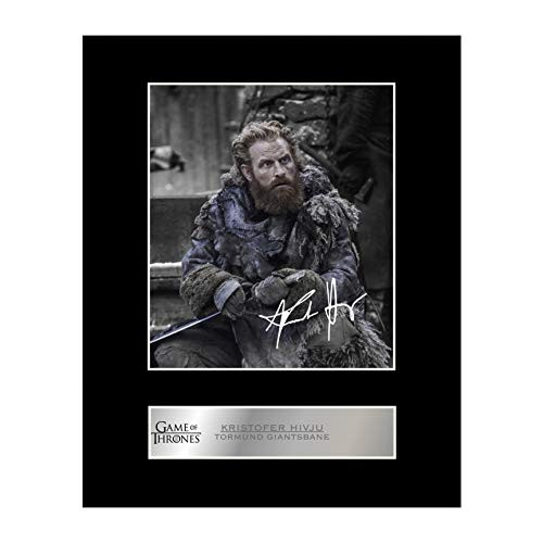 iconic pics Kristofer Hivju as Tormund Giantsbane Signed Mounted Photo Display Game of Thrones Autographed Gift Picture Print
